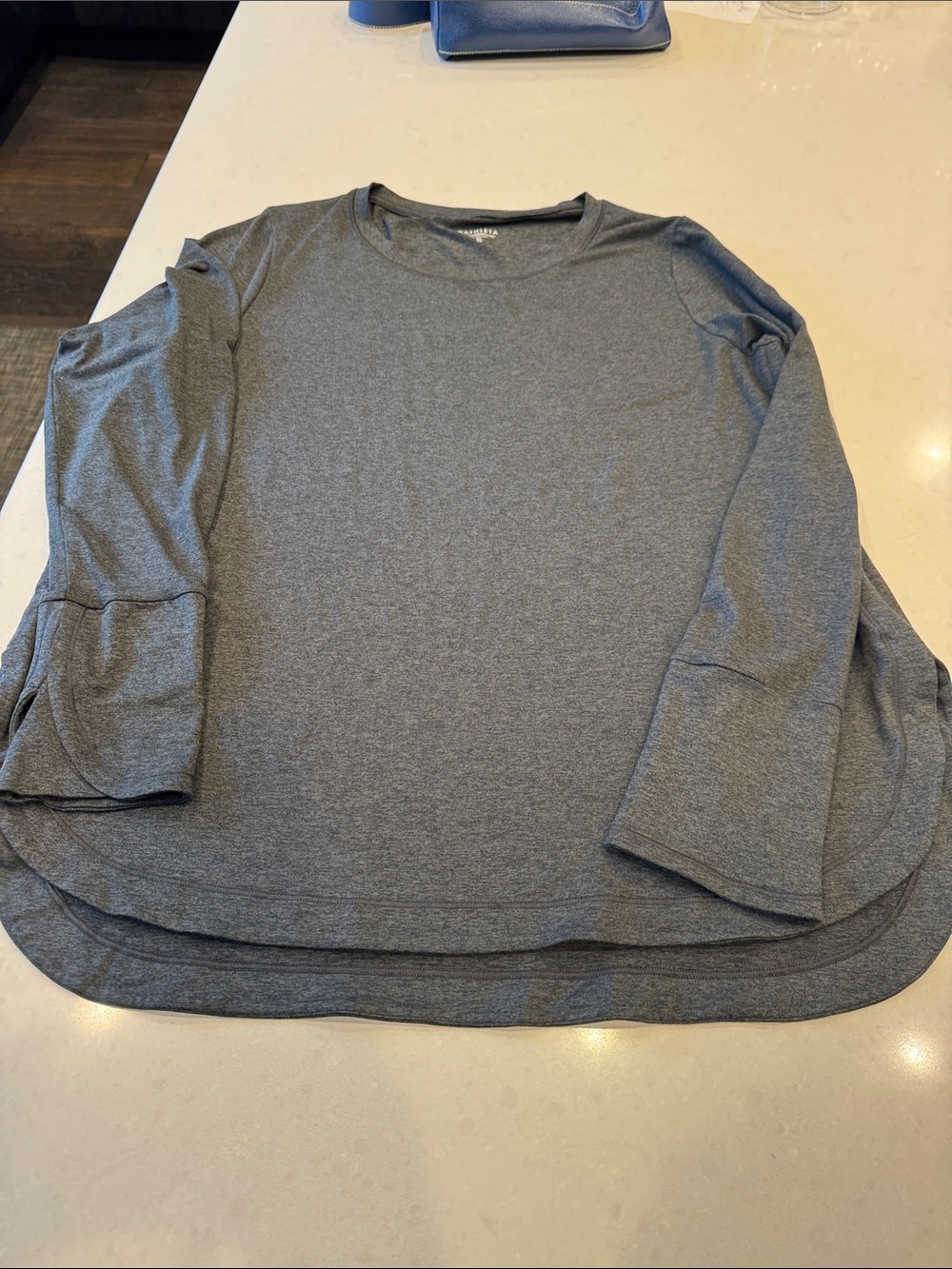 Athleta Women's Long Sleeve Tee - Heather Gray fabric is amazing